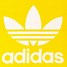 Image result for Gold Adidas Logo On Red Background