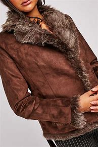 Image result for Jacket with Fur Trim