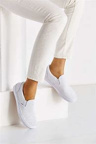 Image result for White Leather Slip-On Sneakers Women's 9