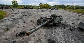 Image result for Destroyed Tank Ukraine
