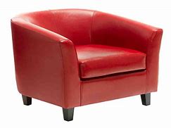 Image result for Red Leather Club Chair