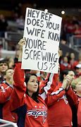 Image result for Homemade Hockey Fan Signs