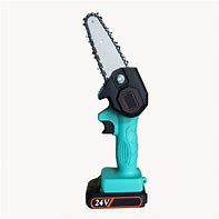 Image result for Mini Wooden Chainsaw Handheld Cordless Electric Protable Chainsaw One-Hand Pruning Shears Chainsaw For Tree Branch Wood Cutting