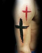 Image result for Back of Forearm Cross Tattoos