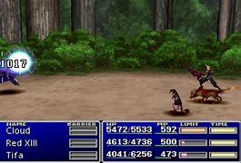 Image result for FF7 Combat Screen