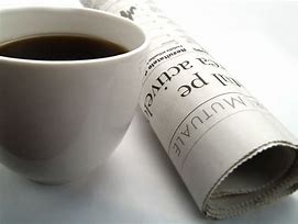 Image result for public domain free picture of newspaper and cup of coffee