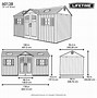 Image result for lifetime 8' x 20' outdoor storage shed