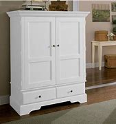 Image result for white office armoire desk
