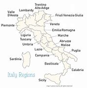 Image result for Map of Italy with Regions Labeled