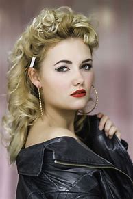 Image result for 50s Greaser Girl Hair