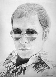 Image result for Elton John Simple Drawing