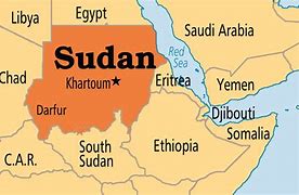 Image result for World Map Showing Sudan
