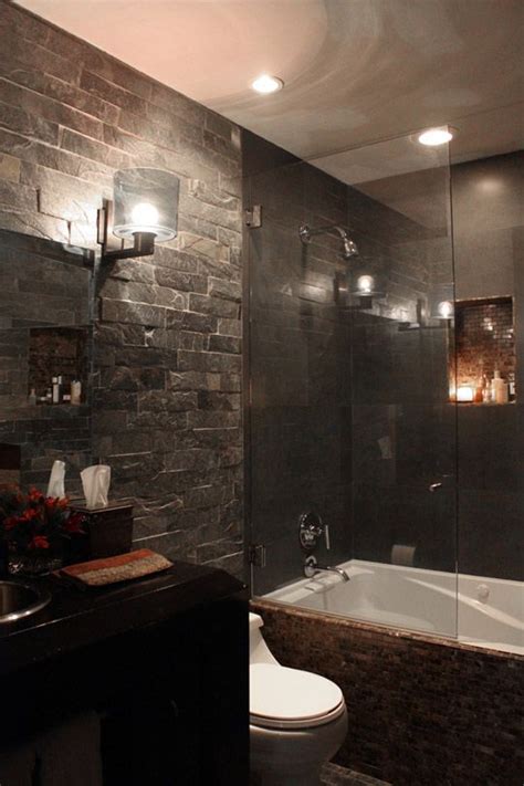 35 black slate bathroom wall tiles ideas and pictures