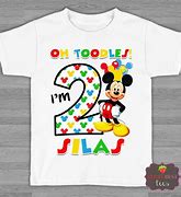 Image result for Mickey Mouse 2nd Birthday Shirt