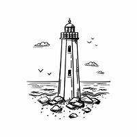 Image result for Lighthouse Outline