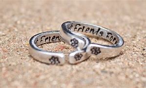 Image result for Matching Gold BFF Rings