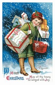 Image result for Vintage Christmas Postcard Kitch