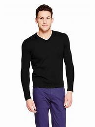 Image result for Black V-Neck Sweater Men
