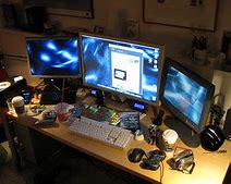 Image result for Blue Desk with Hutch Backing