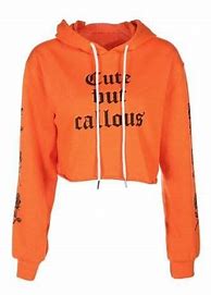 Image result for Cut It Out Cropped Hoodie