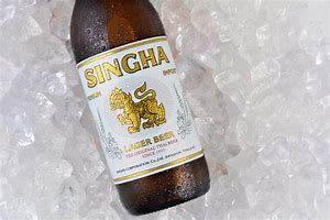 Image result for Singha Lager Beer