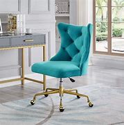Image result for Turquoise Chair White Desk