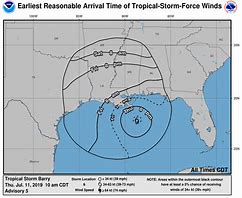 Image result for Tropical Storm Barry Path