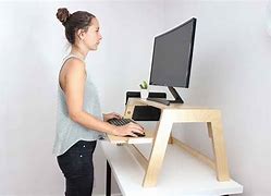 Image result for Adjustable Height Cubicle Desk