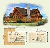 Image result for Log Cabin House Plans