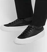Image result for Black and White Leather Sneakers