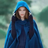 Image result for Black Long Cape Hoodie