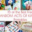 Image result for Free Printable List of Random Acts of Kindness
