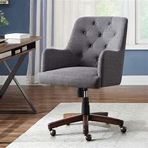 Image result for Gray Upholstered Desk Chair