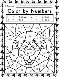 Image result for Color by Number Math Game