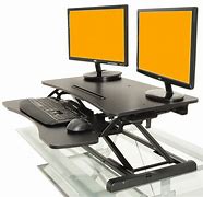 Image result for Adjustable Height Standing Computer Desk