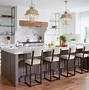 Image result for White Kitchen Wood Island