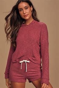 Image result for Red Cropped Hoodie