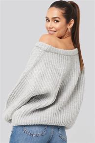 Image result for Off Shoulder Chunky Sweater