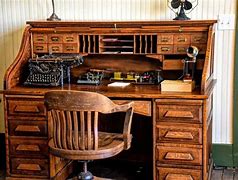 Image result for Antique Desk and Computers