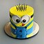 Image result for Round Minion Cake