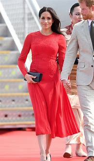 Image result for Meghan Markle Red Dress