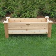 Image result for Cedar Wood Raised Planter Box
