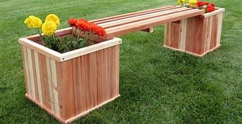 Image result for Planter Bench
