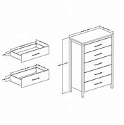 Image result for Chest of Drawers with Shelves