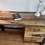 Image result for Handmade Wooden Black Desk