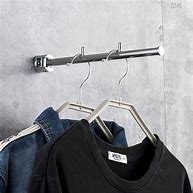 Image result for Wall Mounted Clothes Hanger Holder