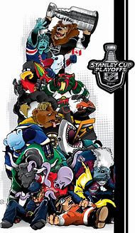 Image result for Playoffs NHL Cartoon Mascots