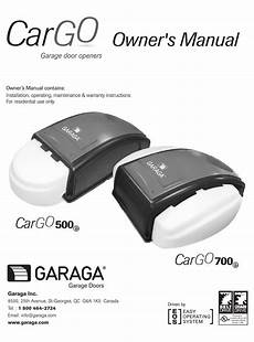 GARAGA CARGO 500 OWNER S MANUAL Pdf Download ManualsLib