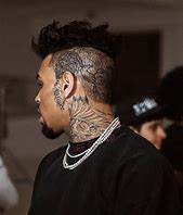 Image result for Chris Brown Face Tat