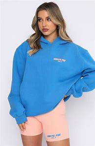 Image result for Charcoal Grey Hoodie with Blue Writing